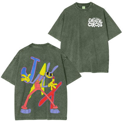 The Amazing Digital Circus Jax Mineral Washed Unisex T-Shirt
