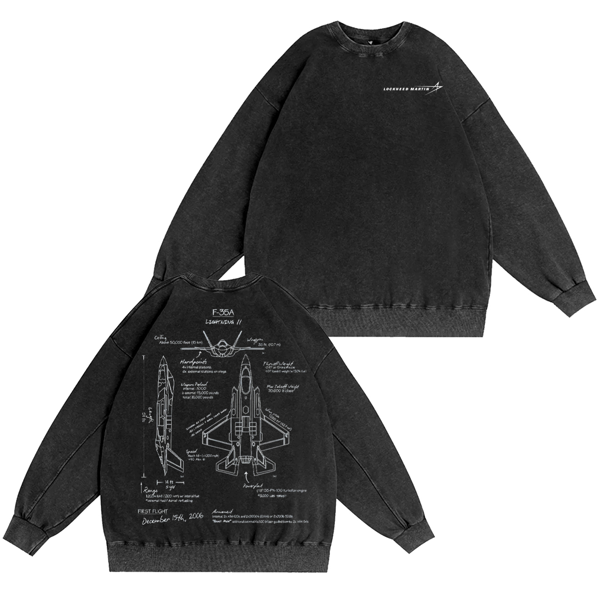 F-35 Lightning II Vintage Washed T-shirt/Crewneck/Hoodie