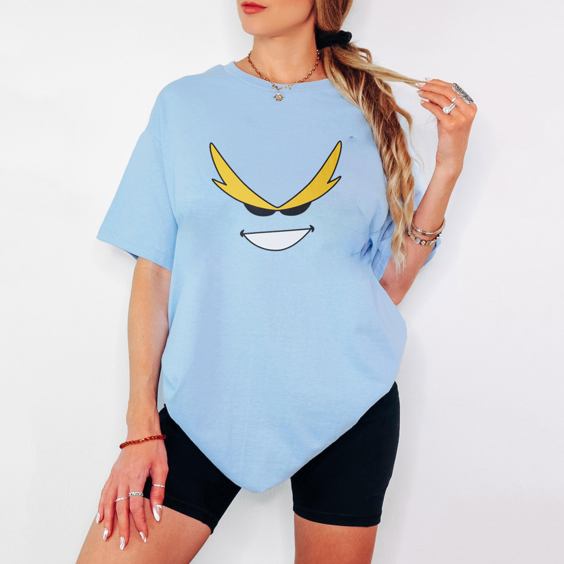 My Hero Academia Toshinori Yagi All Might Smile  Oversized Washed T-shirt/Crewneck/Hoodie