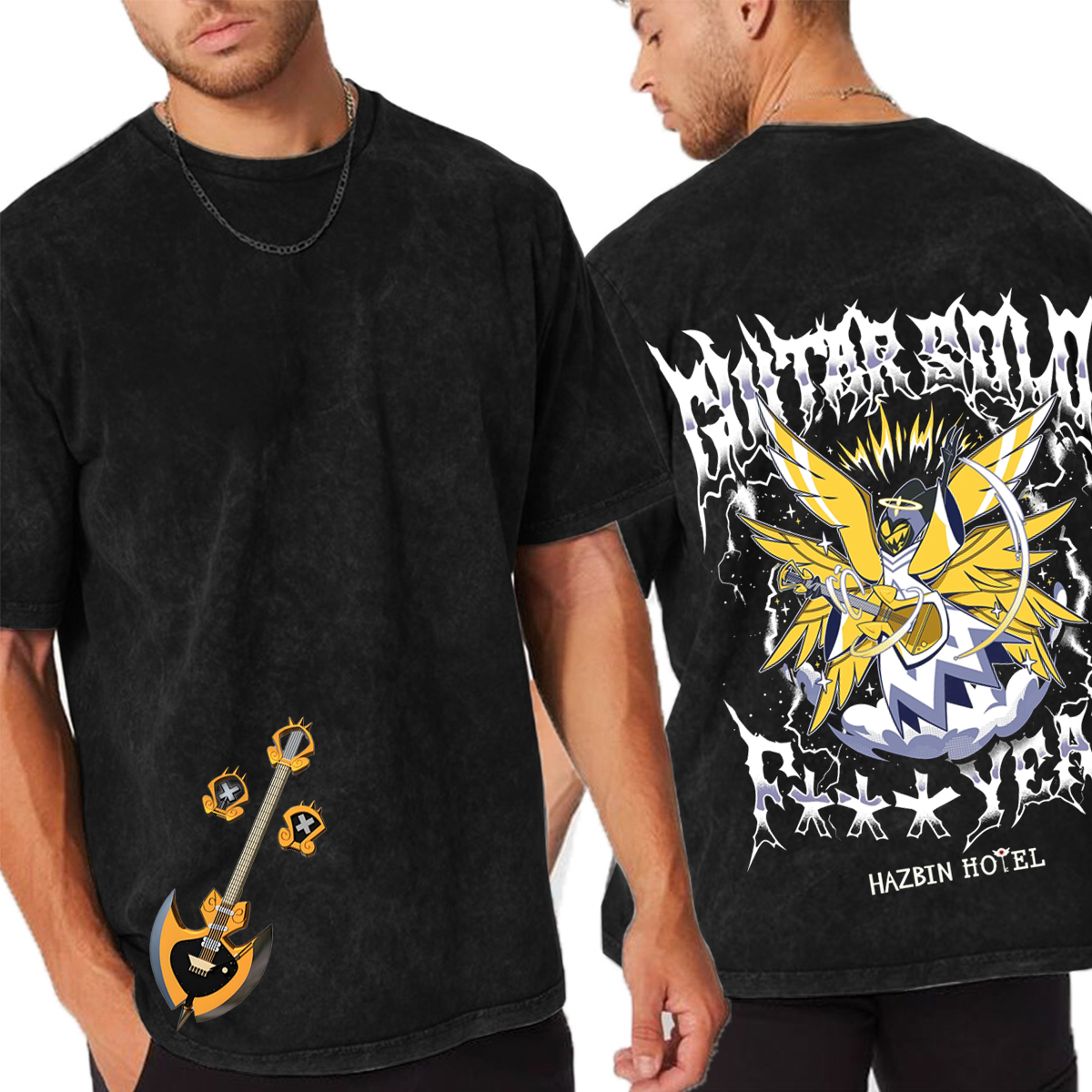 Hazbin Hotel Guitar Solo Adam Mineral Oversized Unisex T-shirt/Crewneck/Hoodie