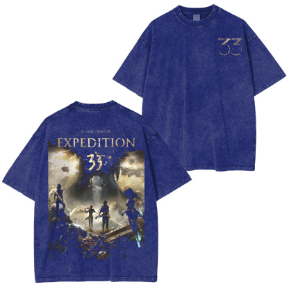 Clair Obscur Expedition 33 Vintage Washed T-shirt/Crewneck/Hoodie