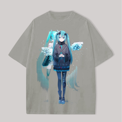 Hatsune Miku Printed Oversized Unisex T-shirts