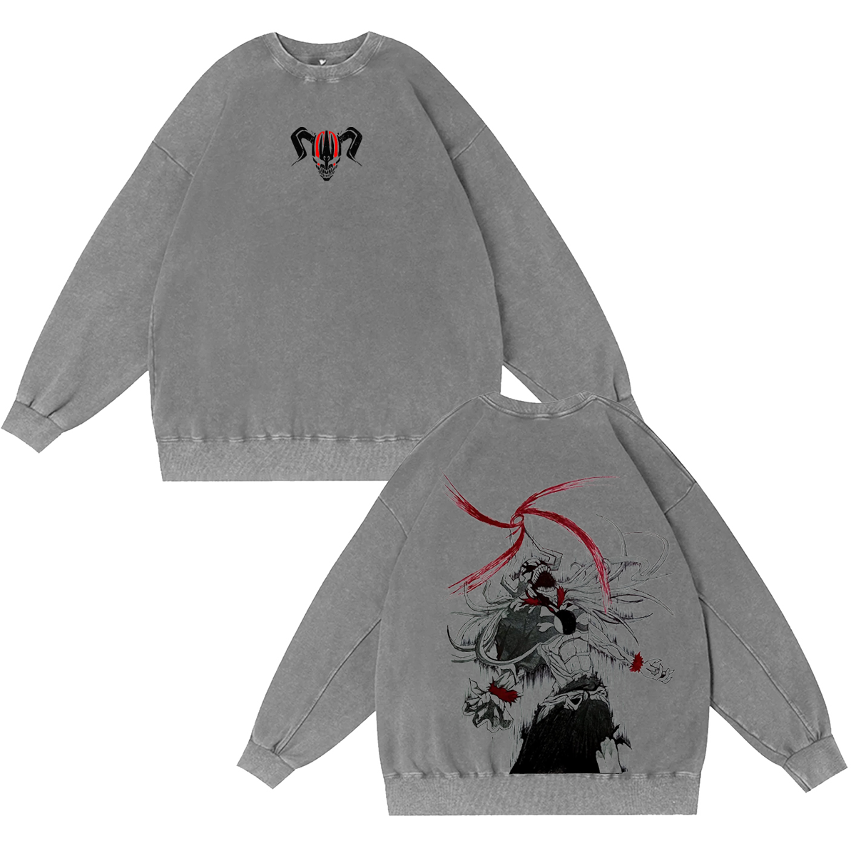 Bleach Ichigo Kurosaki Anime Washed T-shirt/Crewneck/Hoodie