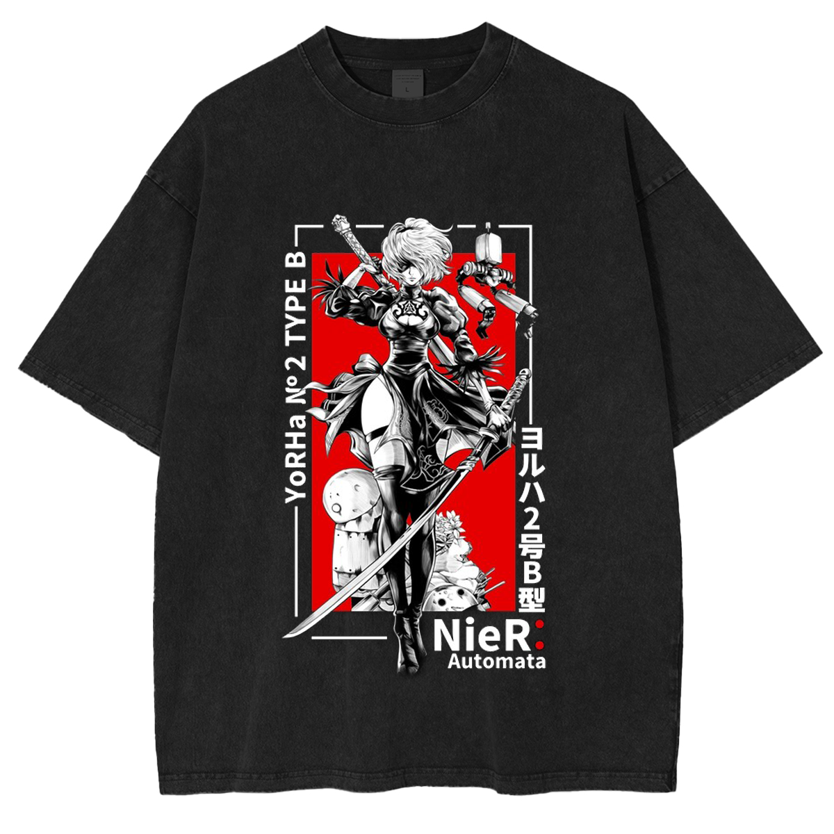 Nier Automata Washed T-shirt/Crewneck/Hoodie