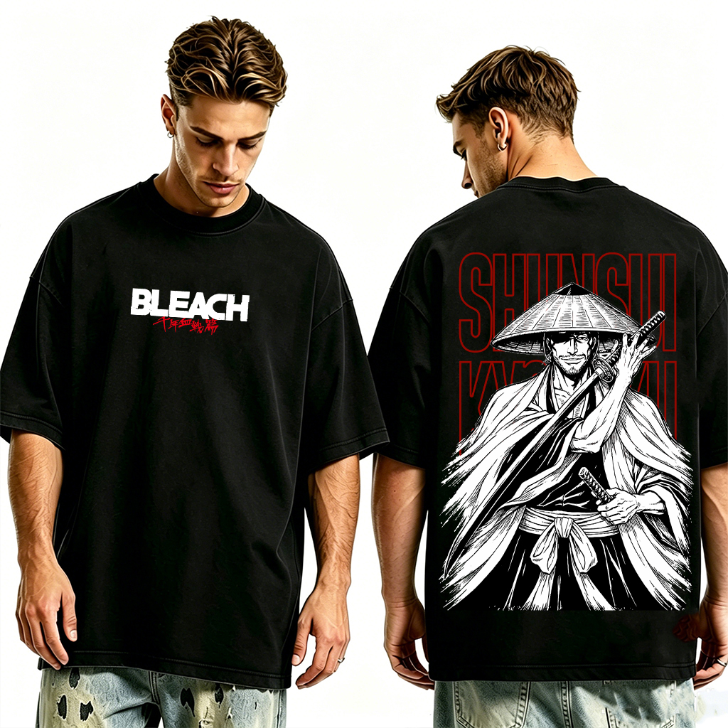Bleach Shunsui Kyoraku washed T-shirt/Crewneck/Hoodie