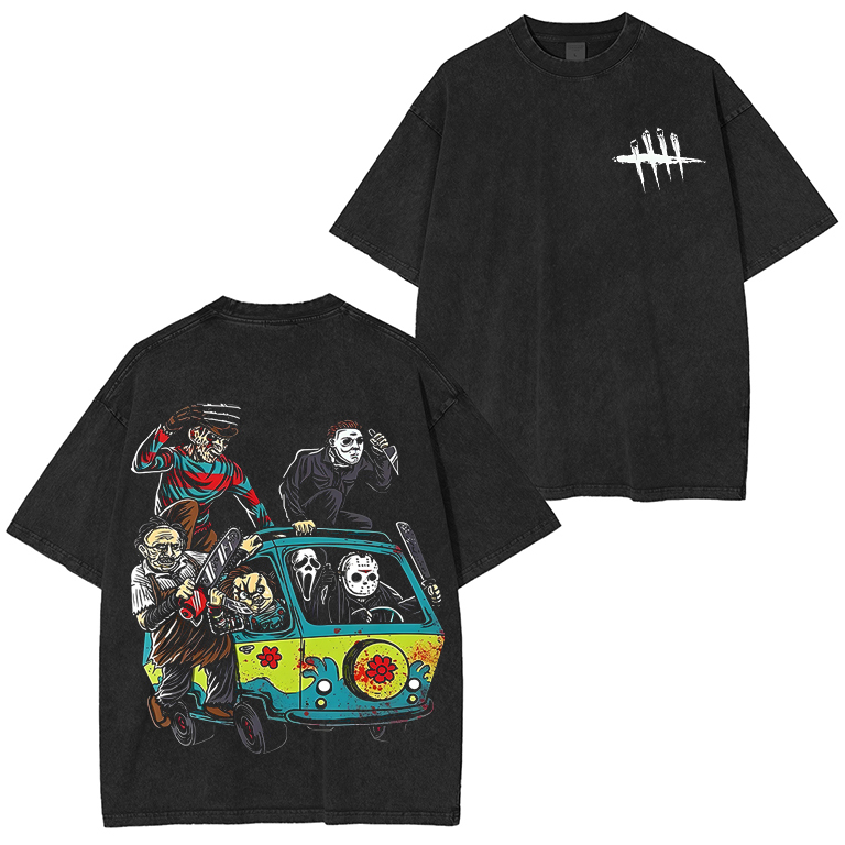 Horror Friends O Neck Cool Summer T Shirts