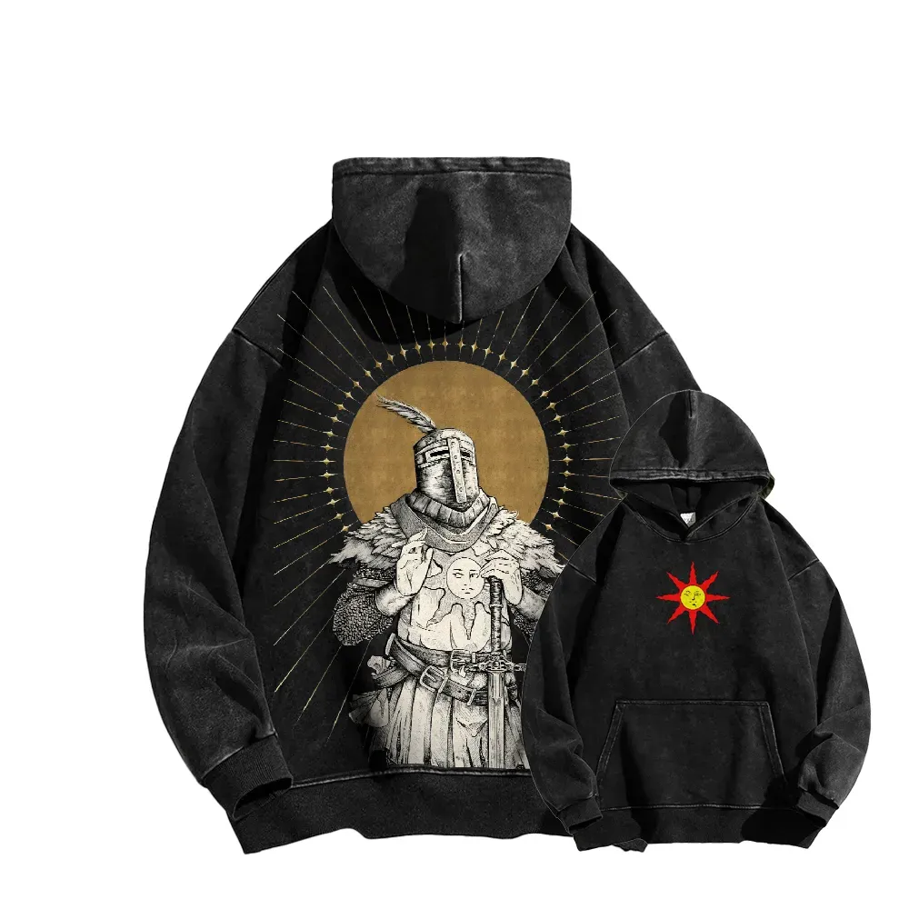 Dark Souls Casual Washed Hoodie 2506023842