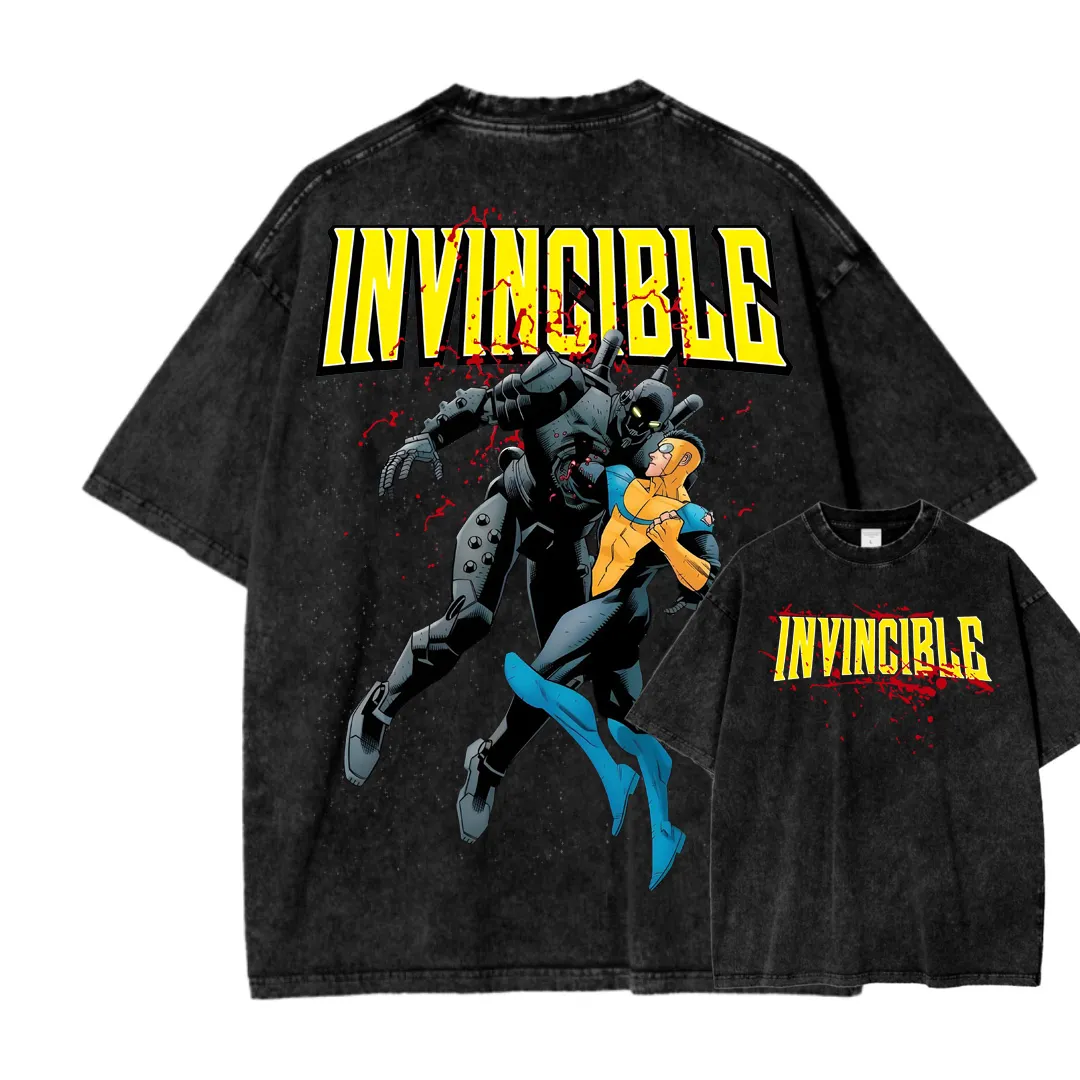 Invincible Unisex Fit Washed T-Shirt 2503013131