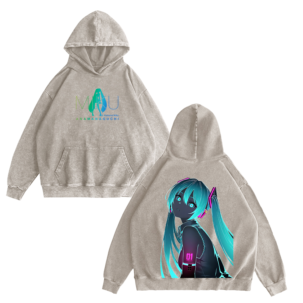 Hatsune Miku Vintage Washed T-shirt/Crewneck/Hoodie