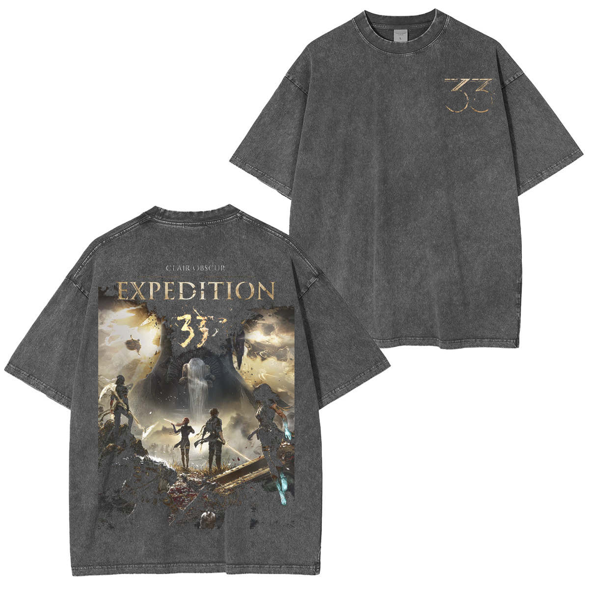 Clair Obscur Expedition 33 Vintage Washed T-shirt/Crewneck/Hoodie