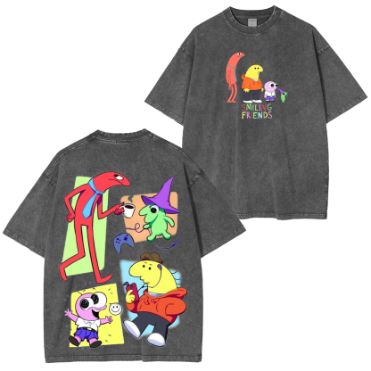 Smiling Friends Vintage  Washed T-shirt/Crewneck/Hoodie