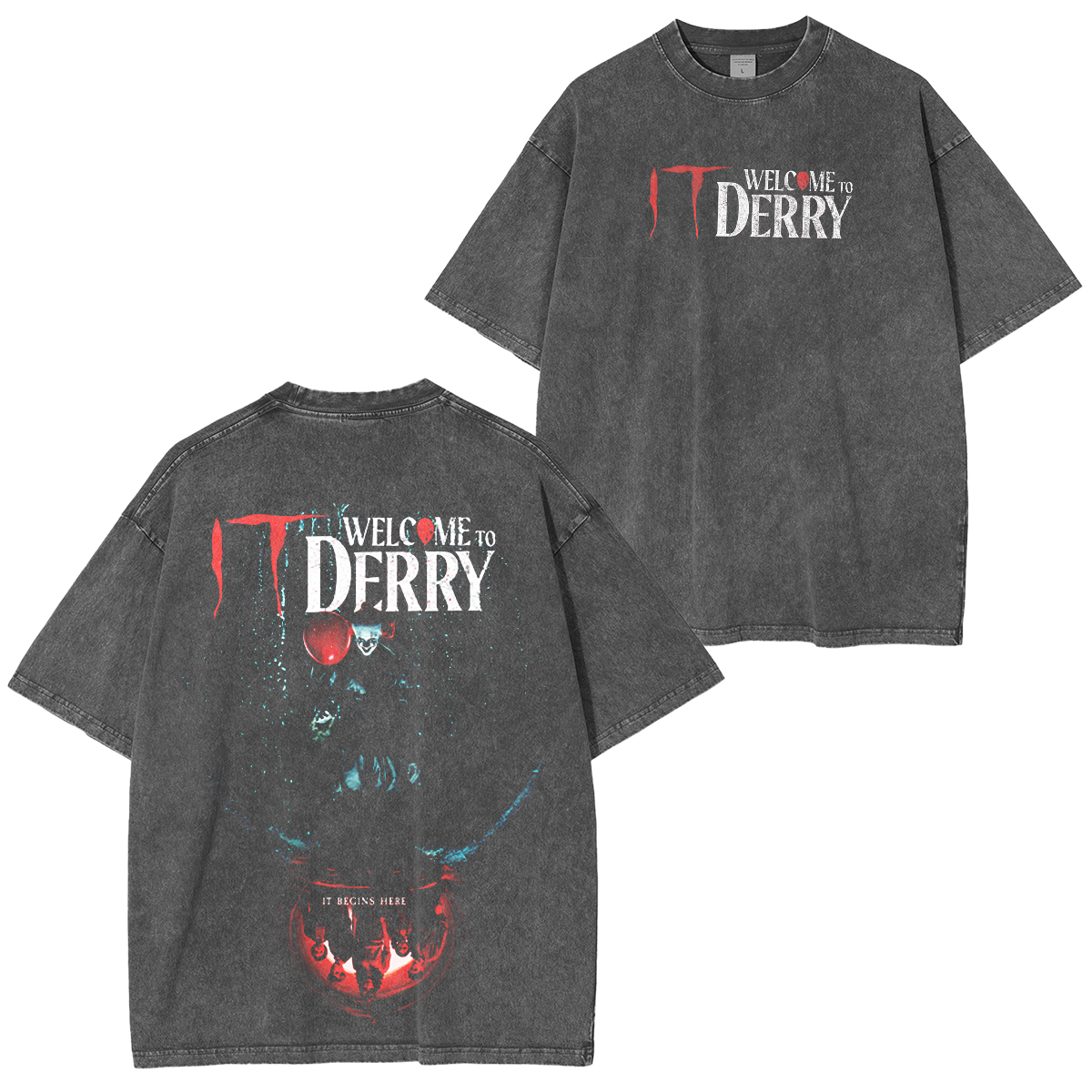 It: Welcome to Derry Unisex Washed T-shirt/Crewneck/Hoodie