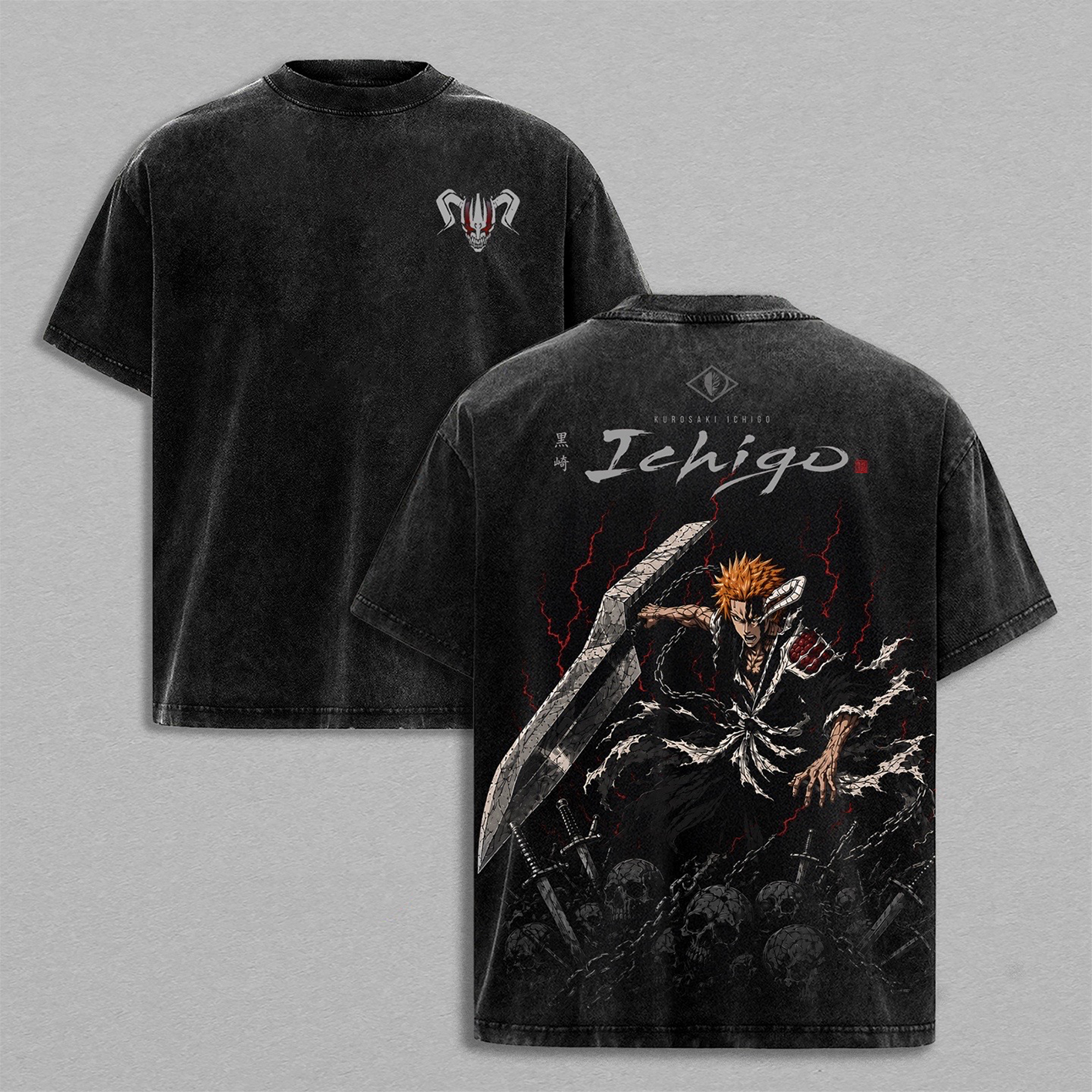 Bleach Ichigo Unisex Washed T-Shirt