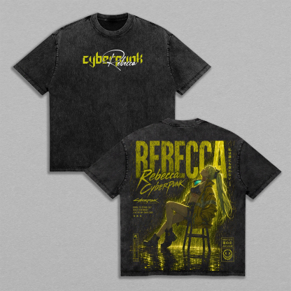 Cyberpunk 2077 Rebecca Washed T-shirt/Crewneck/Hoodie