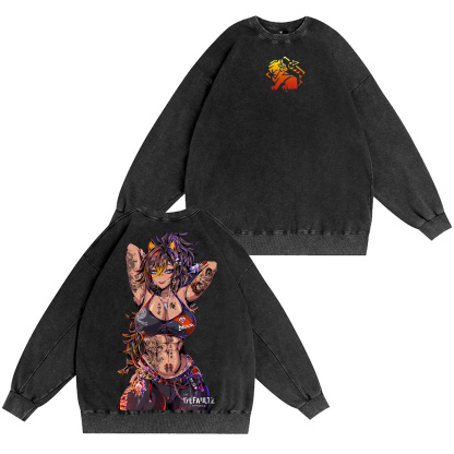 FTame and sand unite Dehya Genshin warriors Vintage Washed T-shirt/Crewneck/Hoodie