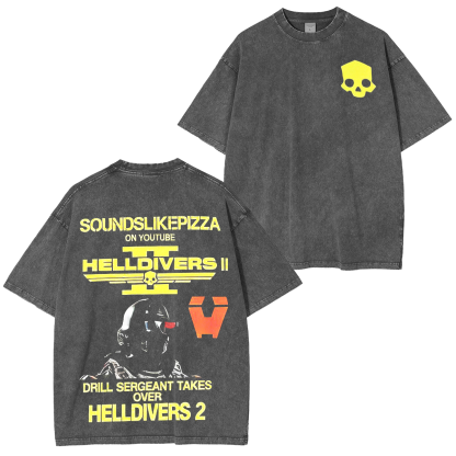 Helldivers 2 Unisex Washed T-Shirt