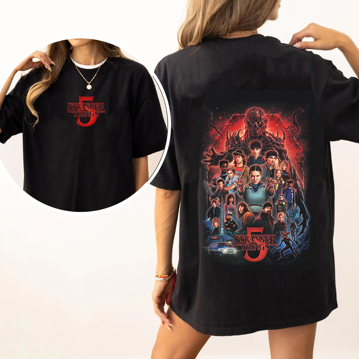 Stranger Things x Kyle Lambert Oversized Washed T-shirt/Crewneck/Hoodie