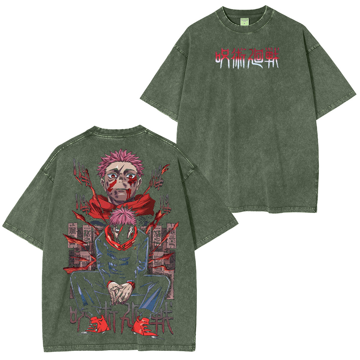 Yuuji Itadori Jujutsu Kaisen Oversized T-shirt/Crewneck/Hoodie