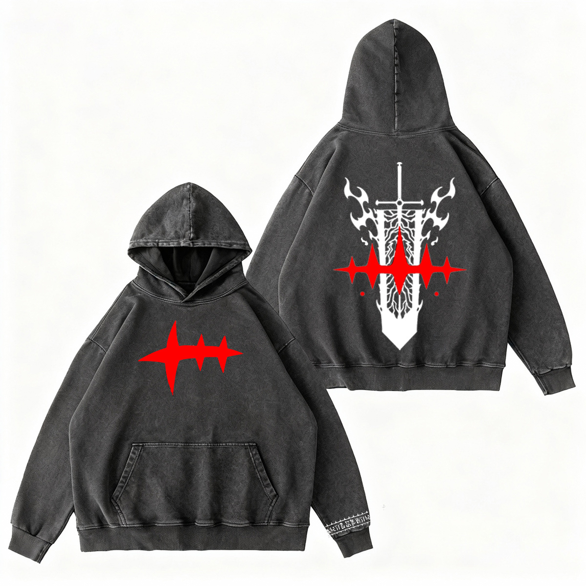 Black Clover Vintage washed T-shirt/Crewneck/Hoodie