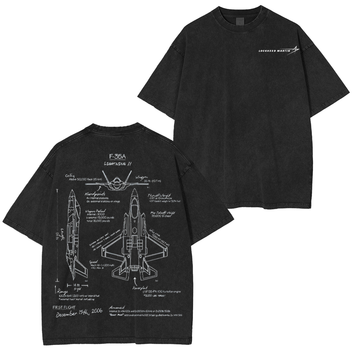 F-35 Lightning II Vintage Washed T-shirt/Crewneck/Hoodie