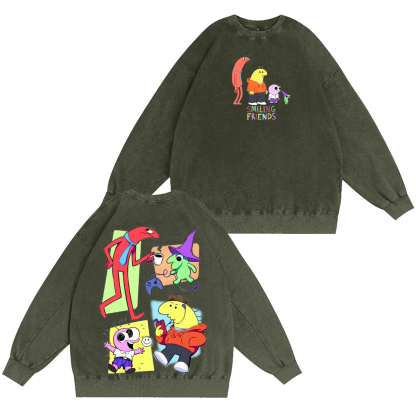 Smiling Friends Vintage  Washed T-shirt/Crewneck/Hoodie