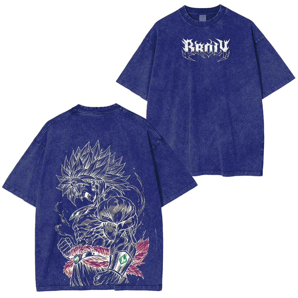 Dragon Ball Broly The Legendary DBZ  Vintage Unisex  Washed T-Shirt