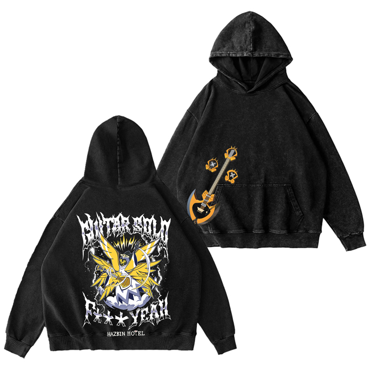 Hazbin Hotel Guitar Solo Adam Mineral Oversized Unisex T-shirt/Crewneck/Hoodie