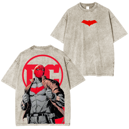 Red Hood Graphic Unisex Washed T-Shirt