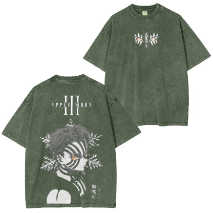 Akaza,Demon Slayer Vintage Tee
