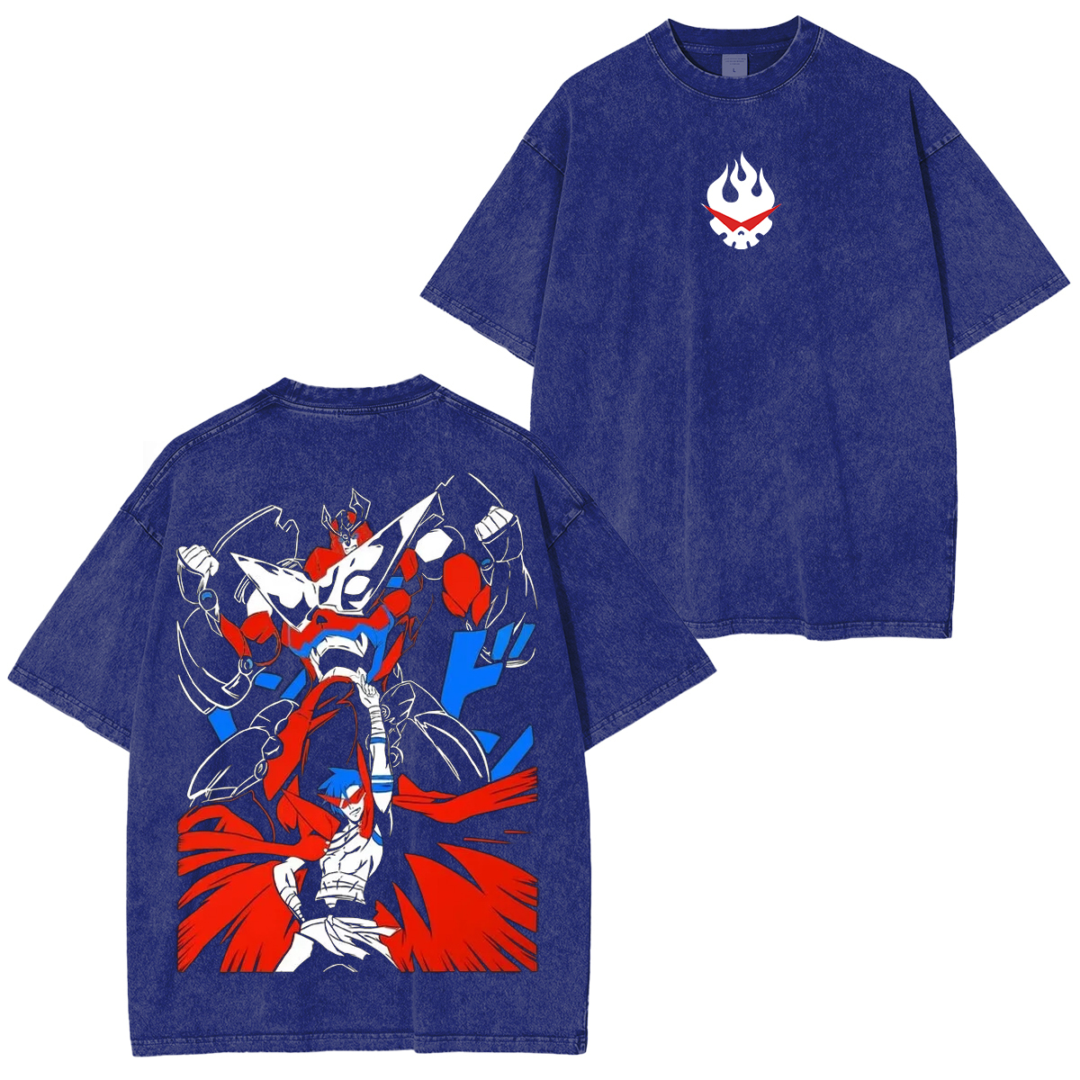 Gurren Lagann Vintage Unisex Washed T-Shirt