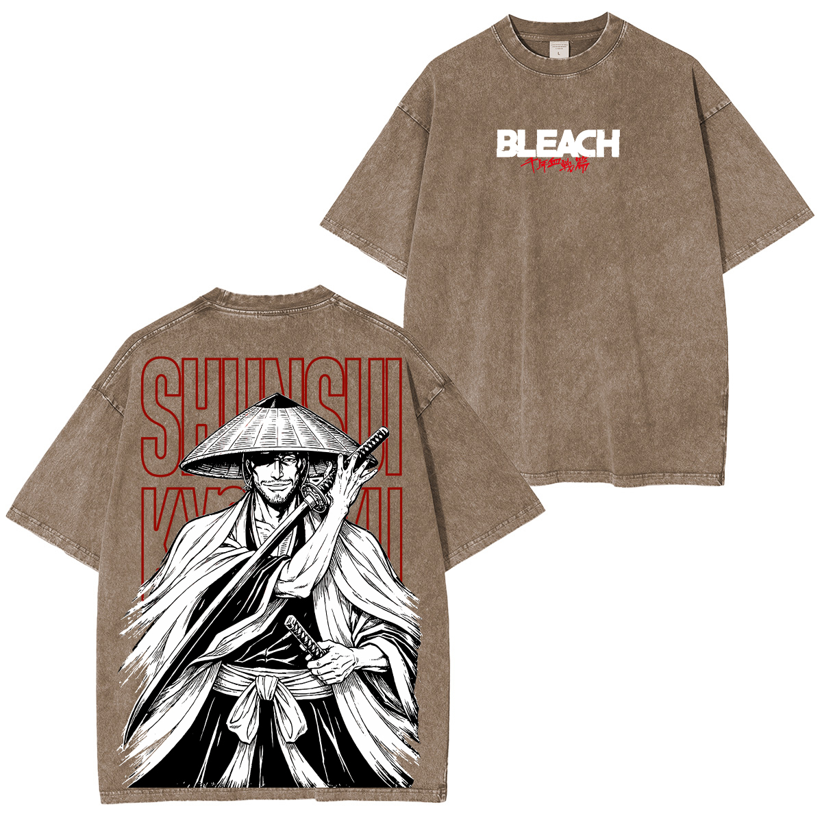 Bleach Shunsui Kyoraku washed T-shirt/Crewneck/Hoodie