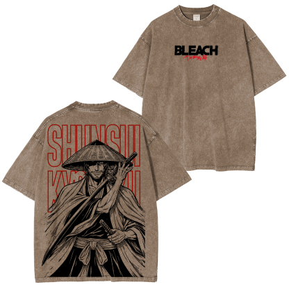 Bleach Shunsui Kyoraku washed T-shirt/Crewneck/Hoodie