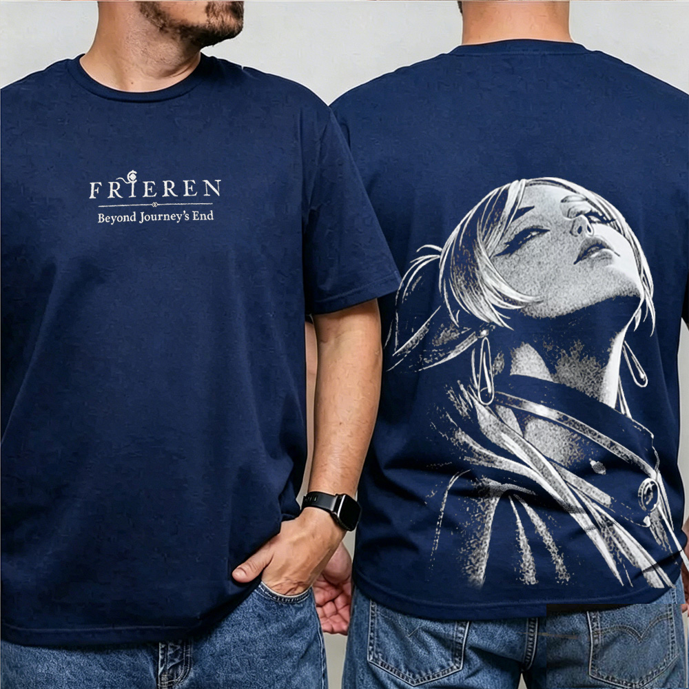 Frieren : Beyond Journey's Anime Unisex Washed T-Shirt