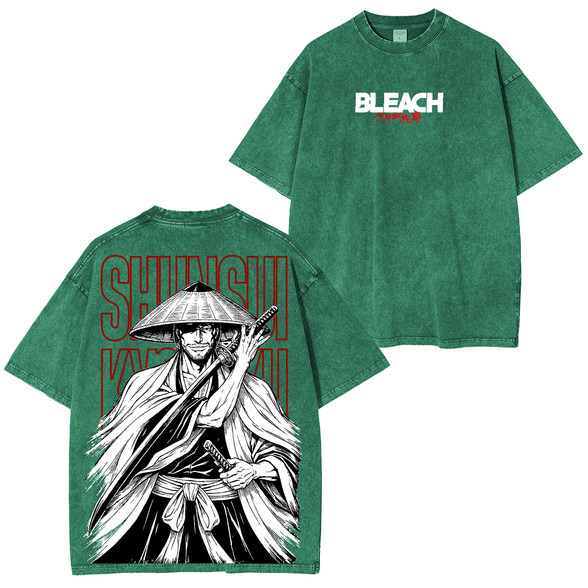 Bleach Shunsui Kyoraku washed T-shirt/Crewneck/Hoodie