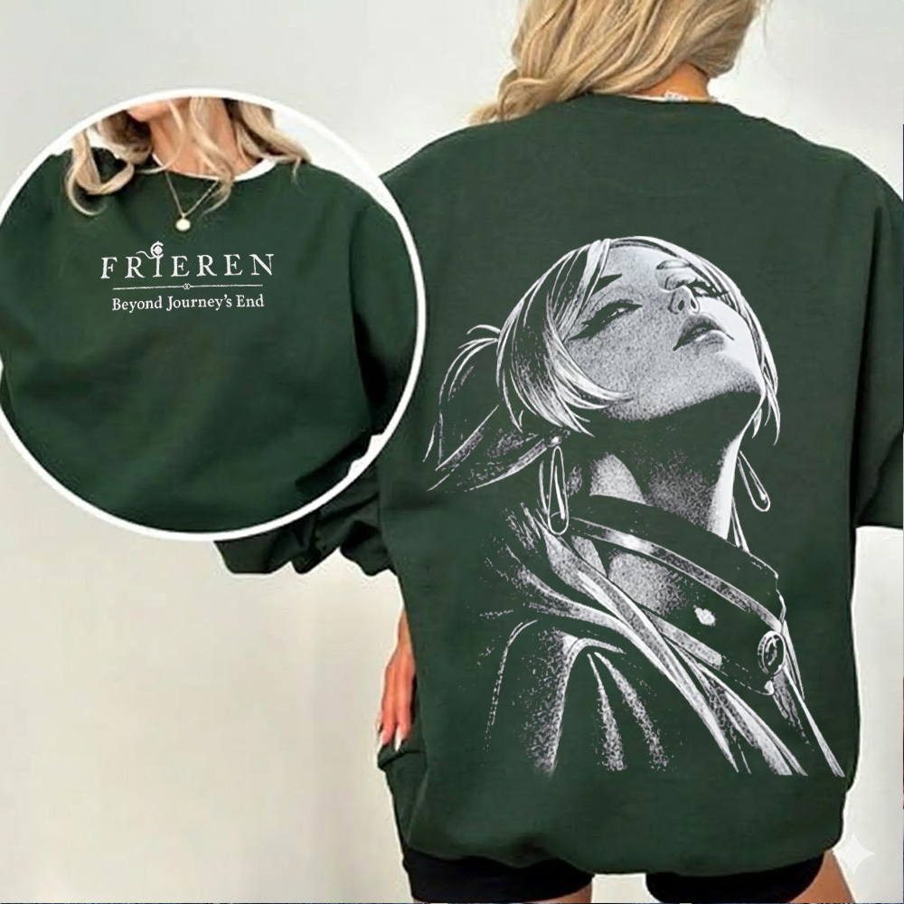 Frieren : Beyond Journey's Anime Unisex Washed T-Shirt