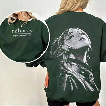 Frieren : Beyond Journey's Anime Unisex Washed T-Shirt