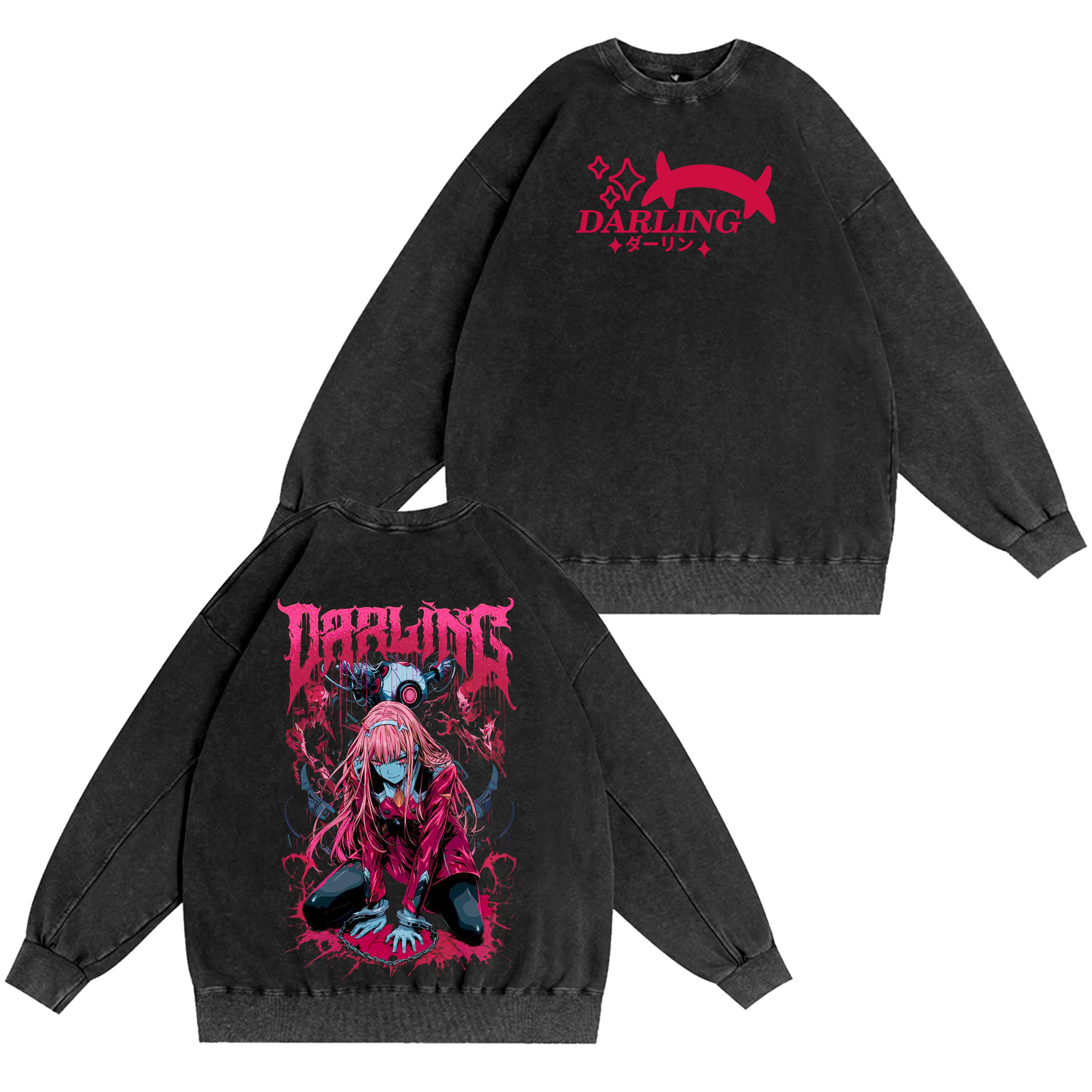 Darling in the Franxx Washed T-shirt/Crewneck/Hoodie