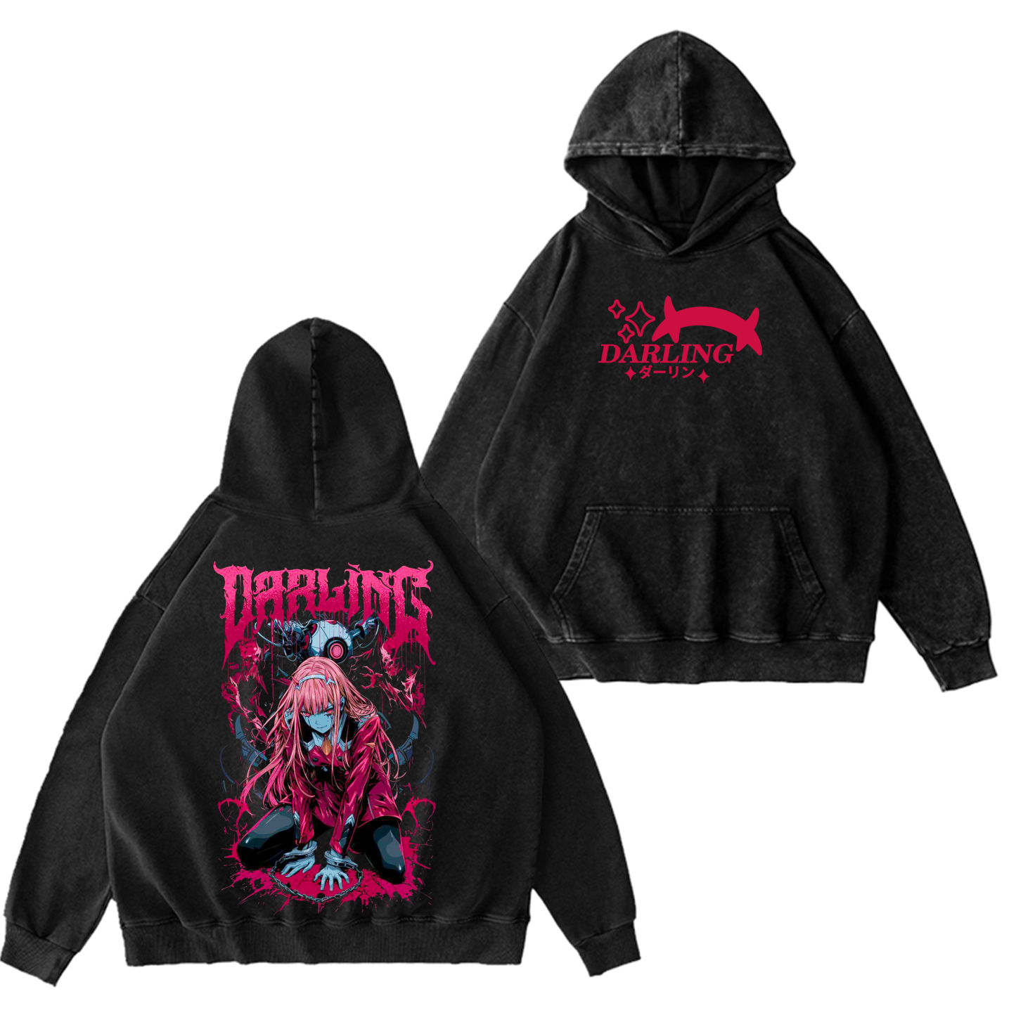 Darling in the Franxx Washed T-shirt/Crewneck/Hoodie