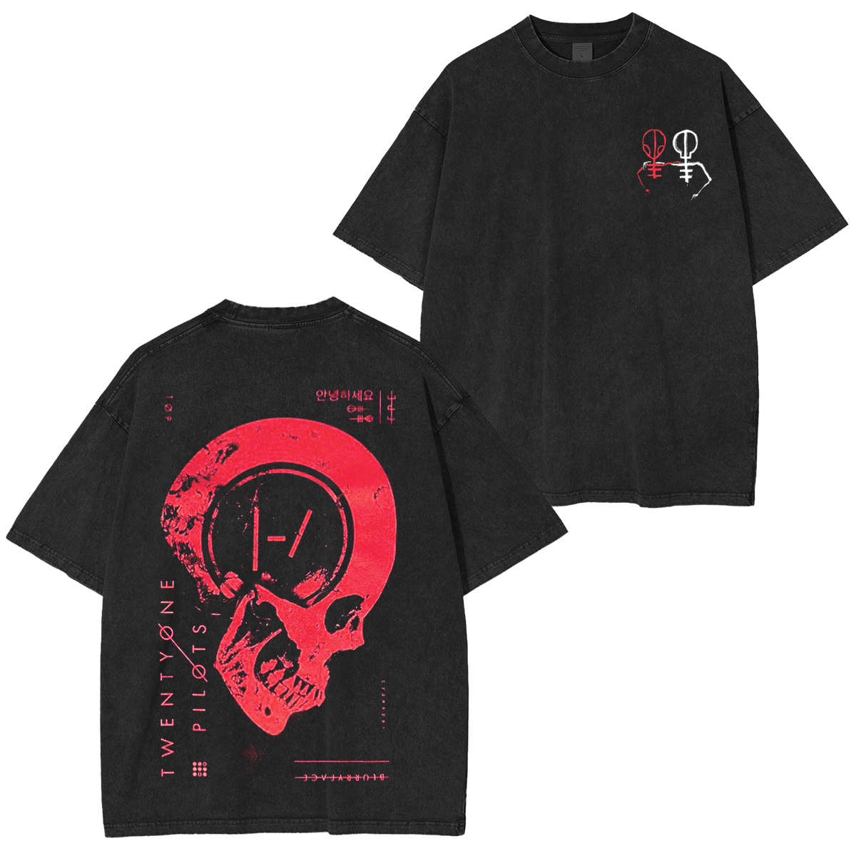 Twenty One Pilots,Vintage Tour Rock 2025 Washed Unisex T-Shirt