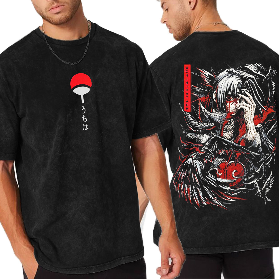 itachi Narutodrip Vintage Washed T-Shirt