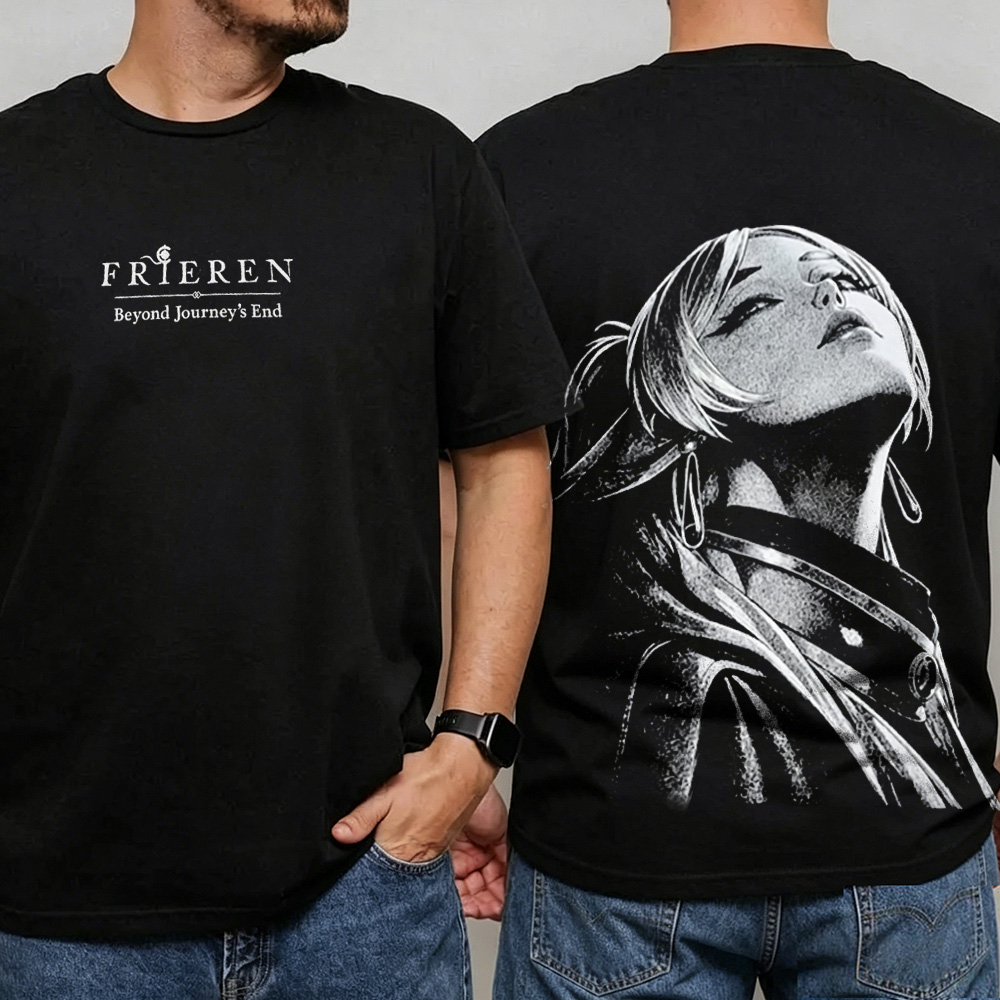 Frieren : Beyond Journey's Anime Unisex Washed T-Shirt