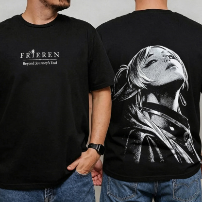 Frieren : Beyond Journey's Anime Unisex Washed T-Shirt