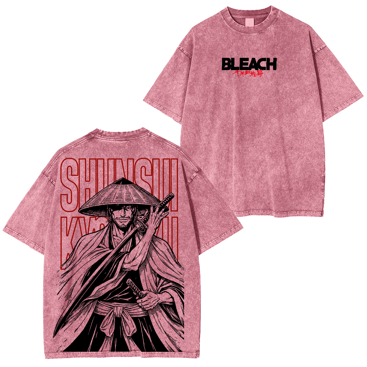 Bleach Shunsui Kyoraku washed T-shirt/Crewneck/Hoodie