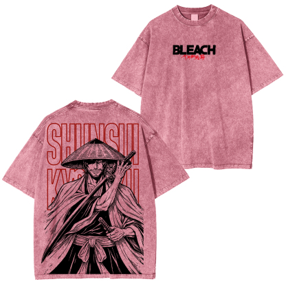 Bleach Shunsui Kyoraku washed T-shirt/Crewneck/Hoodie