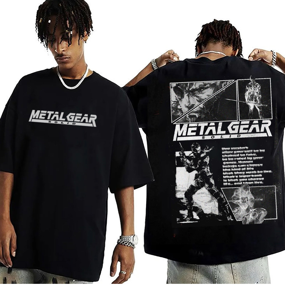 Metal Gear Solid Tactical Drip Acid Unisex Washed T-Shirt