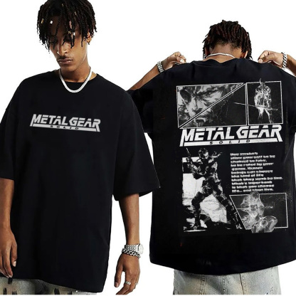 Metal Gear Solid Tactical Drip Acid Unisex Washed T-Shirt
