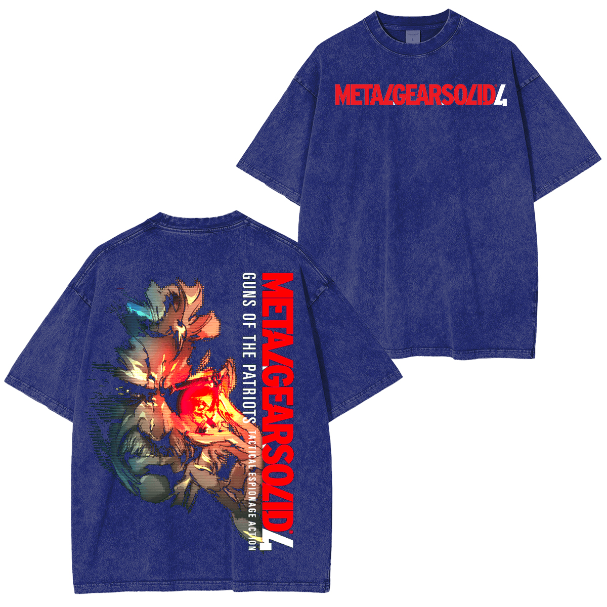 Metal Gear Solid 4 Unisex Washed T-Shirt
