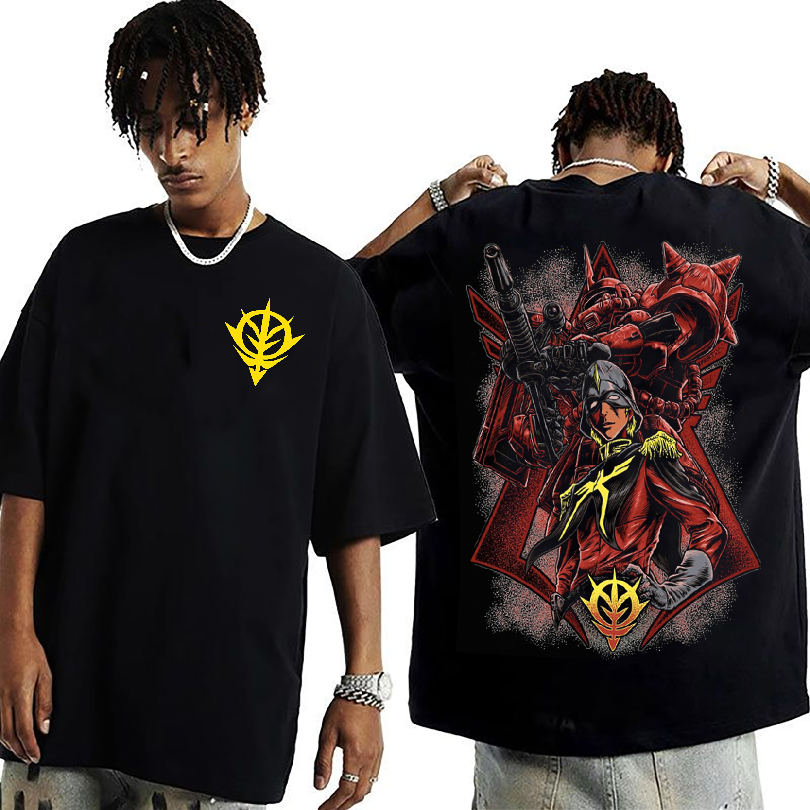 Zaku II Gundam  Unisex Washed T-Shirt