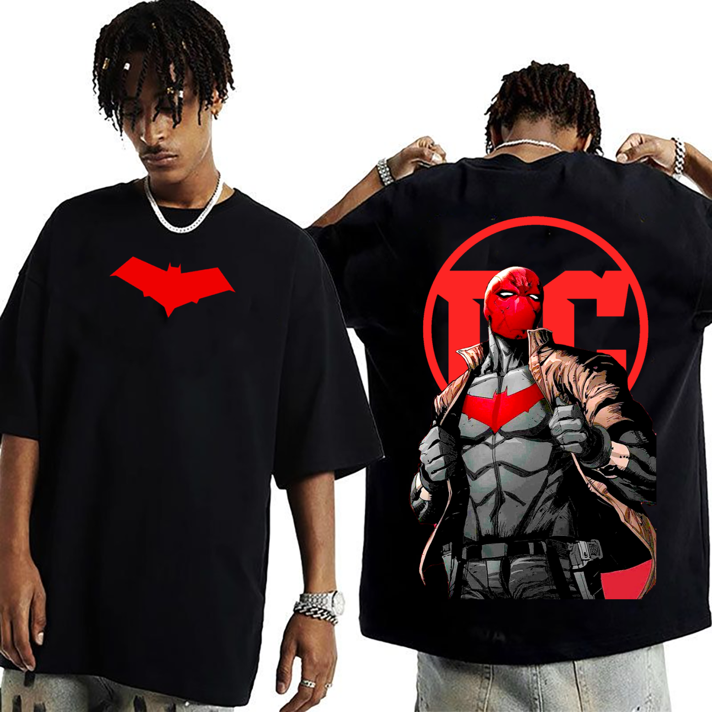 Red Hood Graphic Unisex Washed T-Shirt
