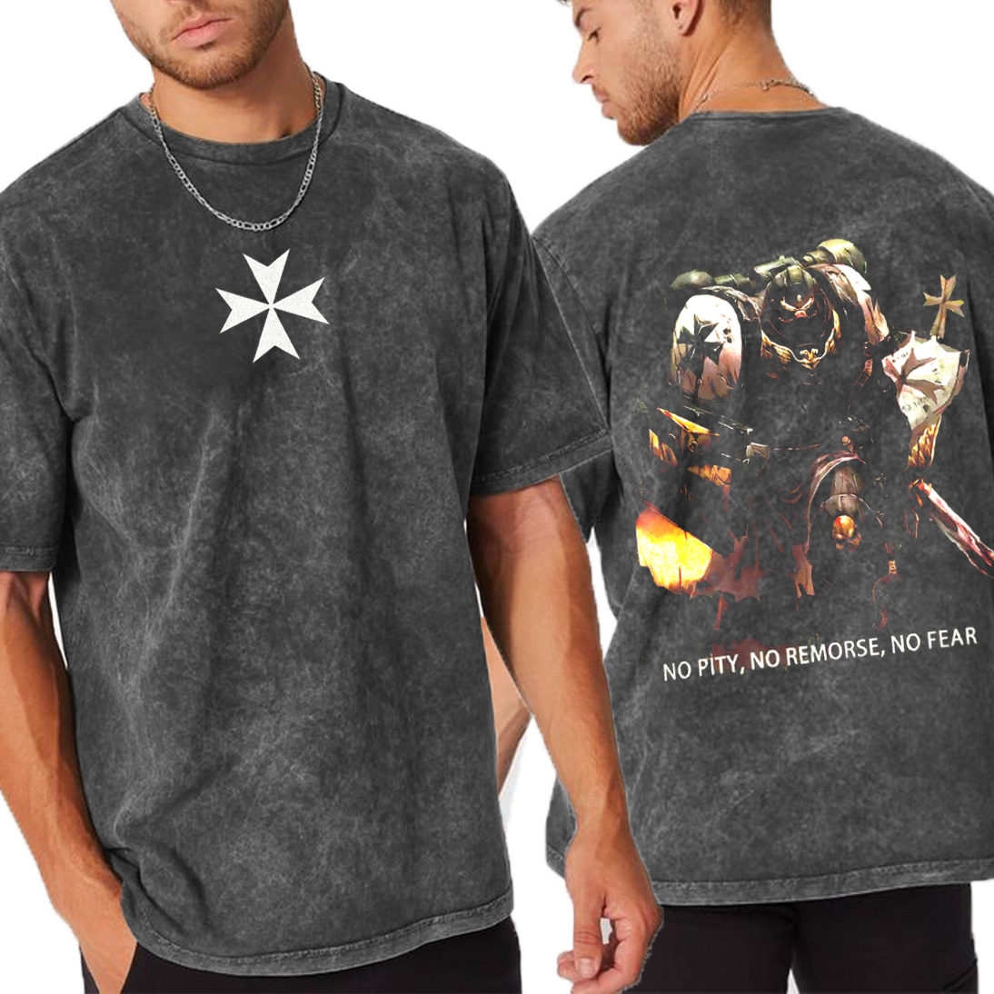 Black Templars, "No Pity, No Remorse, No Fear" T-shirt/Crewneck/Hoodie